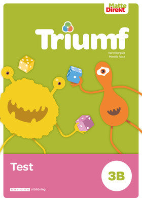 Valokuva kirjasta Karin Bergwik / Pernilla Falck Matte Direkt Triumf 3B Test (5-pack), kuuluu tuoteryhmään Ruots lapset nuoret ja sarjakuvat.