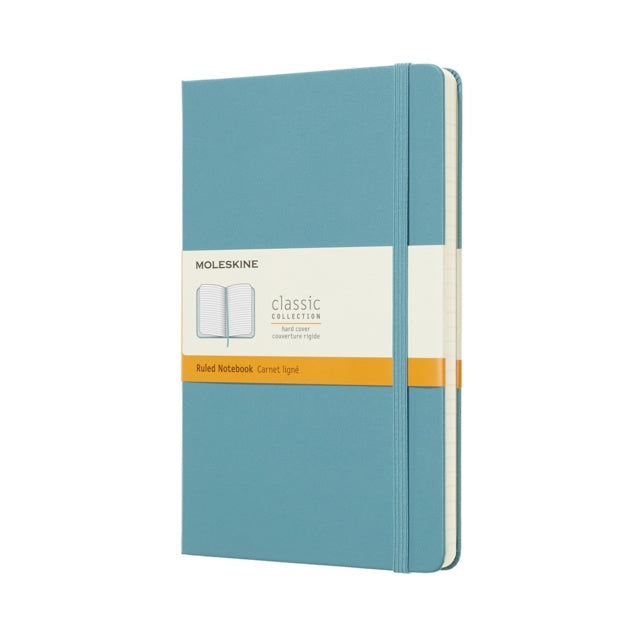 Valokuva kirjasta  Moleskine Reef Blue Notebook Large Ruled Hard, kuuluu tuoteryhmään Muut ulkomaiset kirjat.