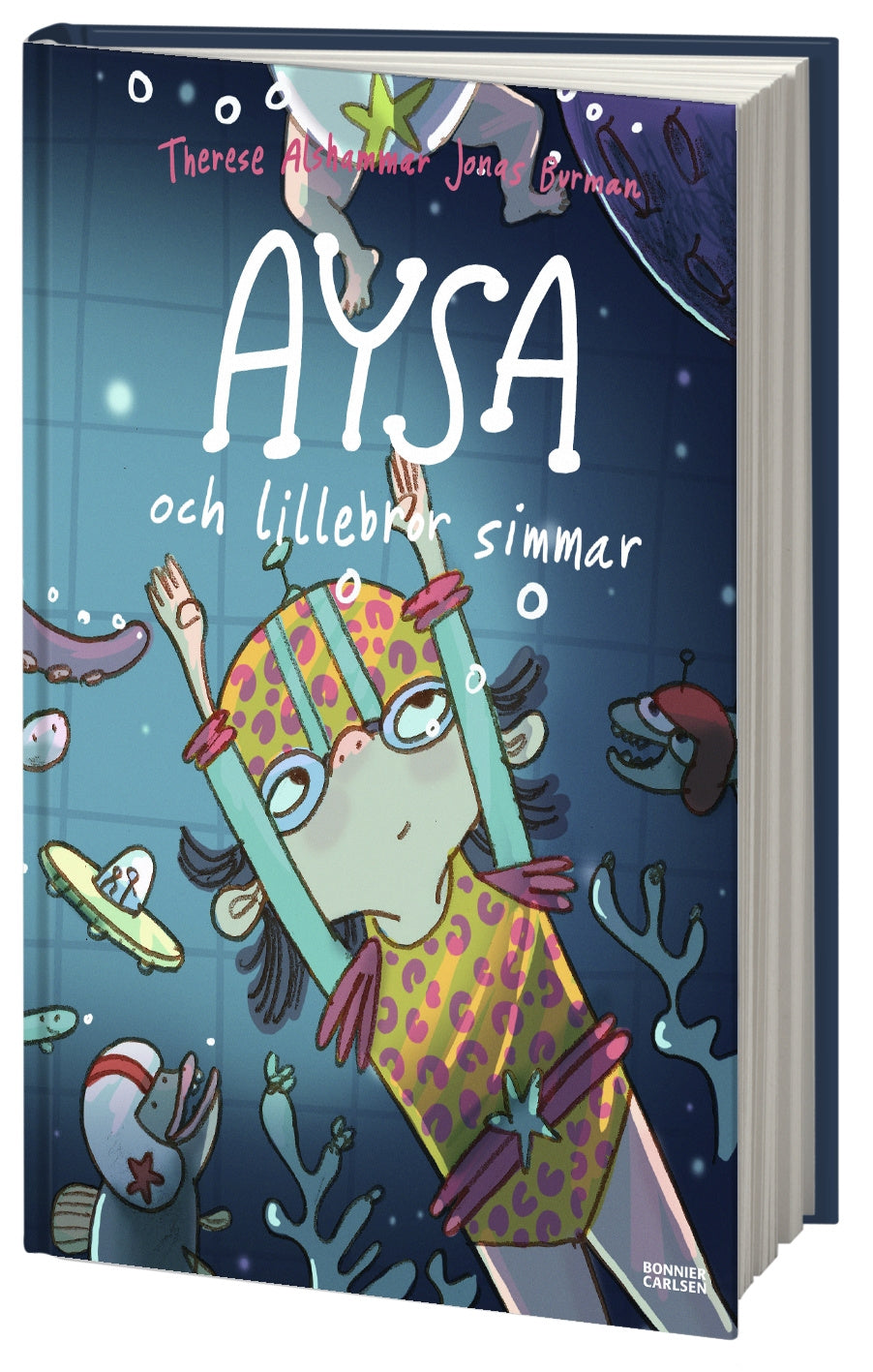 Valokuva kirjasta Therese Alshammar / Jonas Burman Aysa och lillebror simmar, kuuluu tuoteryhmään Ruots lapset nuoret ja sarjakuvat.
