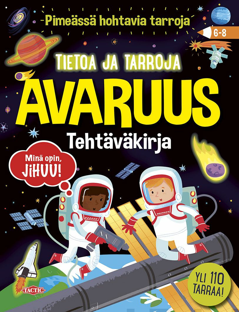 Valokuva kirjasta  Tietoa ja tarroja, kuuluu tuoteryhmään Väritys-puuhakirjat.