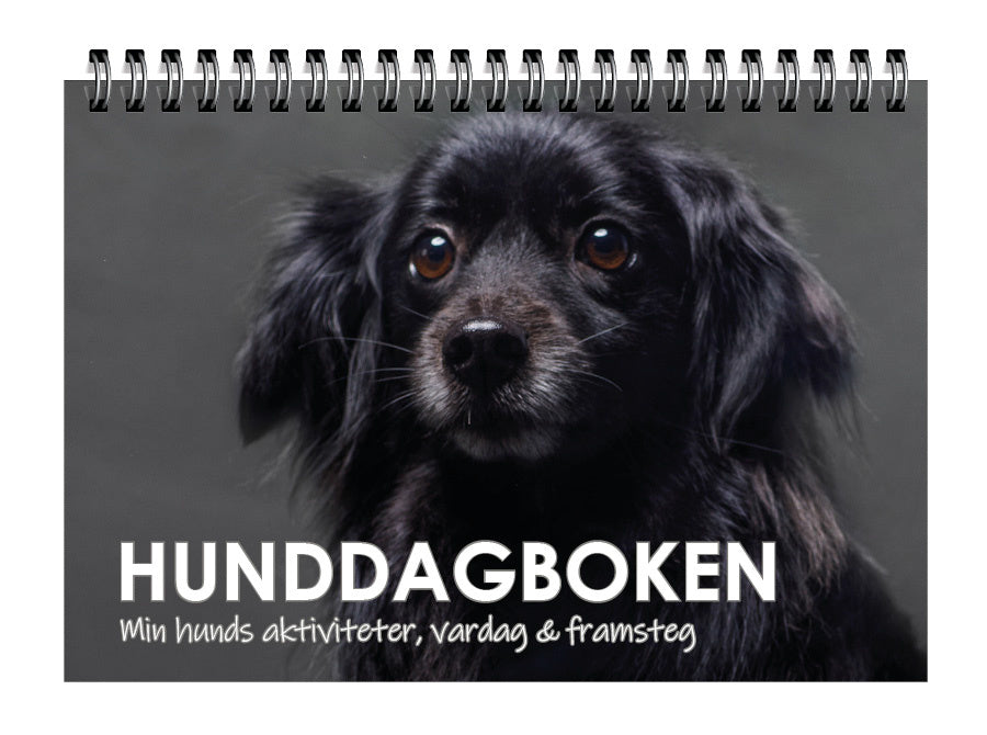 Valokuva kirjasta  Hunddagboken : min hunds aktiviteter, vardag &amp; framsteg, kuuluu tuoteryhmään Ruots harrasteet taide.