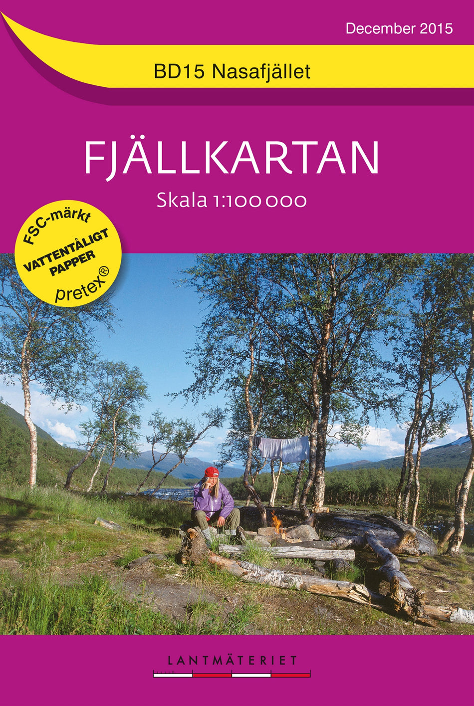 Valokuva kirjasta  BD15 Nasafjället Fjällkartan : 1:100000, kuuluu tuoteryhmään Ruots harrasteet taide.