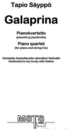 Valokuva kirjasta  Galaprina (+cd-rom), kuuluu tuoteryhmään Musiikki.