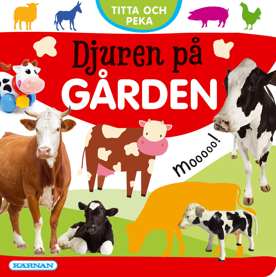 Valokuva kirjasta  Titta och peka. Djuren på gården, kuuluu tuoteryhmään Ruots lapset nuoret ja sarjakuvat.