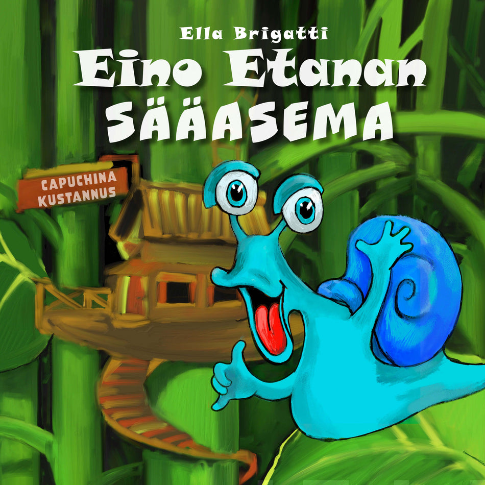 Valokuva kirjasta Ella Brigatti Eino Etanan sääasema, kuuluu tuoteryhmään Lasten kuvakirjat.