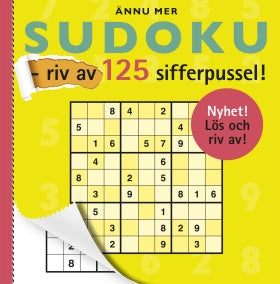 Valokuva kirjasta  Ännu mer sudoku - riv av 125 sifferpussel!, kuuluu tuoteryhmään Ruots harrasteet taide.