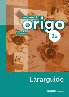 Valokuva kirjasta Kerstin Olofsson / Verner Gerholm Matematik Origo 1a Lärarguide, upplaga 2, kuuluu tuoteryhmään Ruots lapset nuoret ja sarjakuvat.