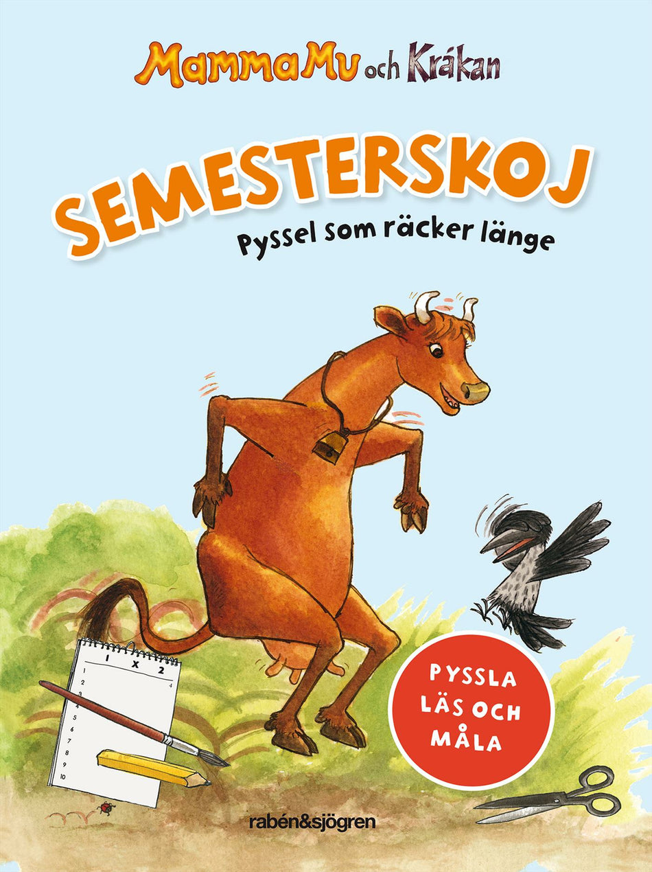 Valokuva kirjasta Jujja Wieslander Mamma Mu och Kråkan. Semesterskoj : pyssel som räcker länge, kuuluu tuoteryhmään Ruots lapset nuoret ja sarjakuvat.