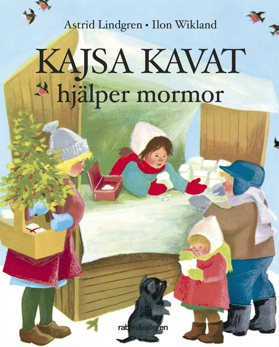 Valokuva kirjasta Astrid Lindgren Kajsa Kavat hjälper mormor, kuuluu tuoteryhmään Ruots lapset nuoret ja sarjakuvat.