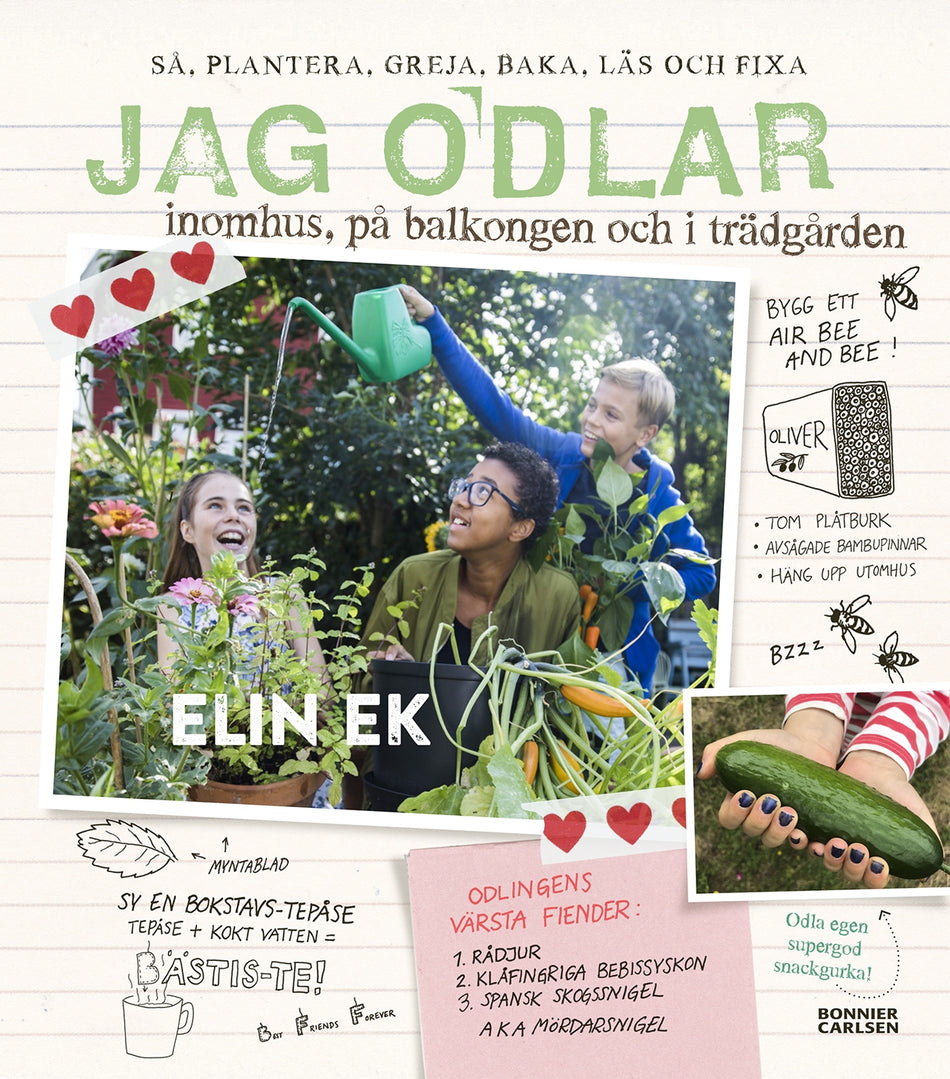Valokuva kirjasta Elin Ek Jag odlar : inomhus, på balkongen och i trädgården, kuuluu tuoteryhmään Ruots lapset nuoret ja sarjakuvat.