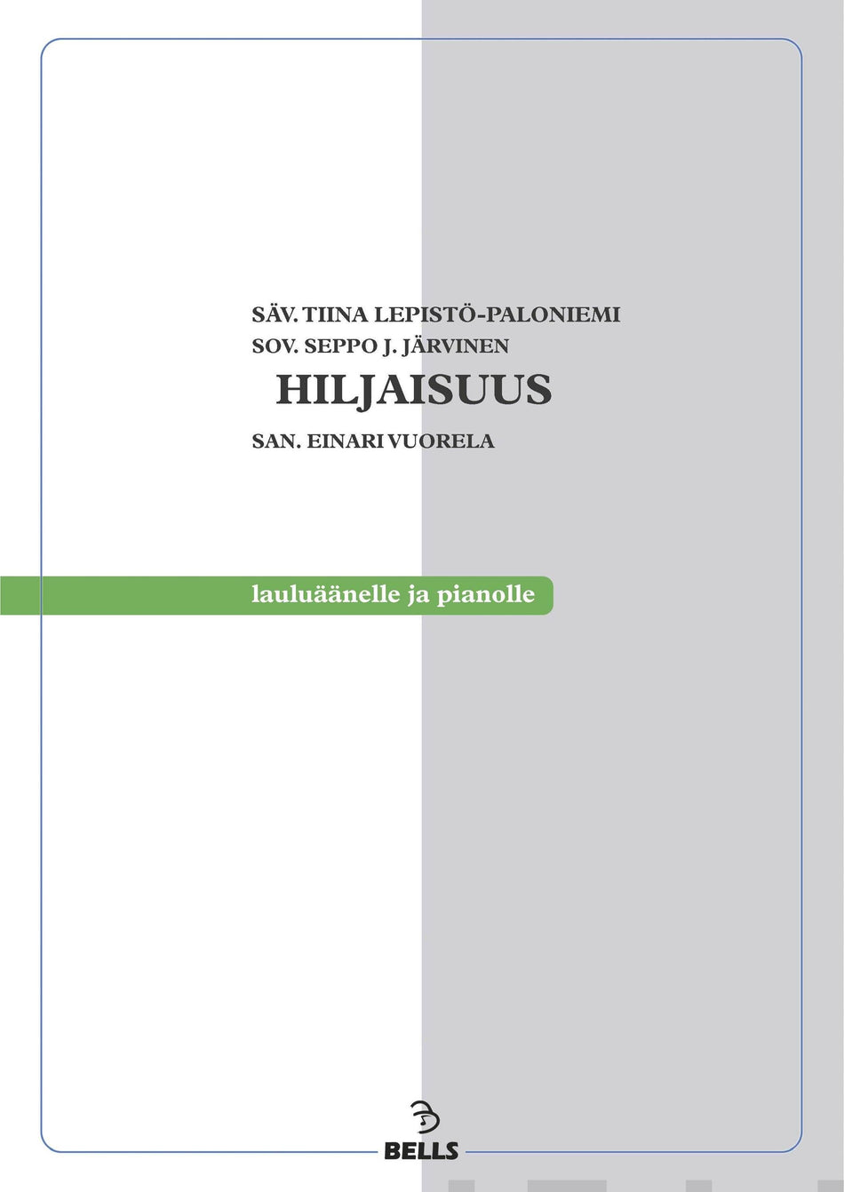 Valokuva kirjasta  Hiljaisuus, kuuluu tuoteryhmään Musiikki.