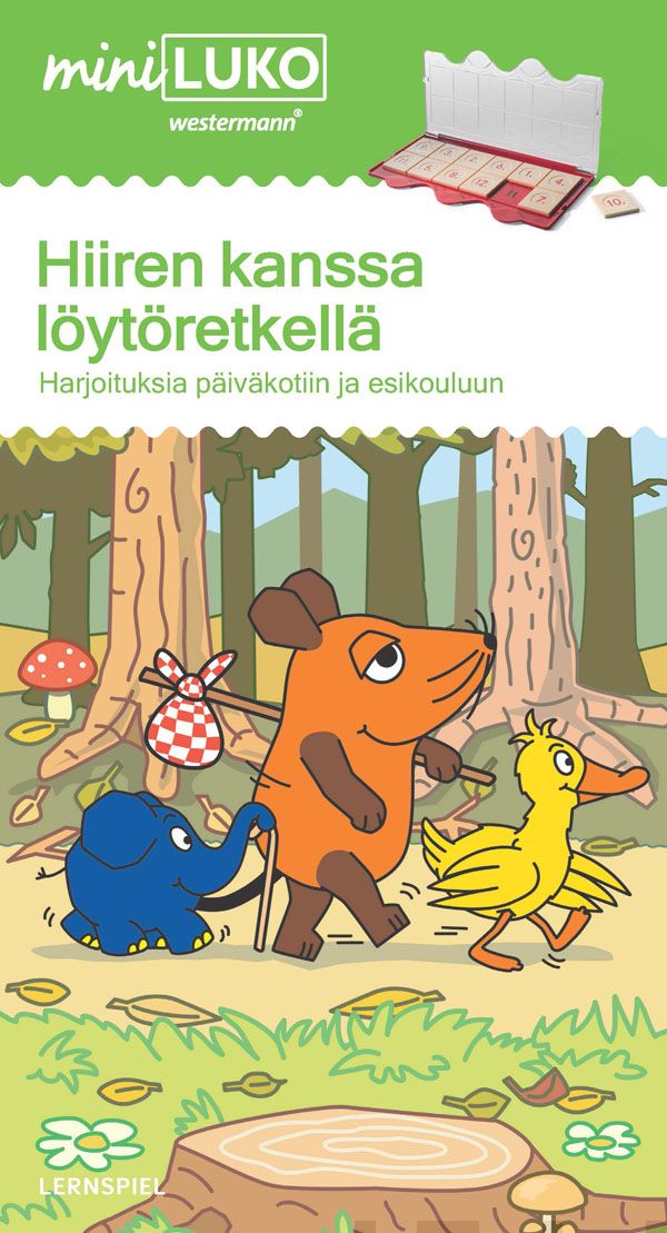 Valokuva kirjasta  Hiiren kanssa löytöretkellä miniLUKO, kuuluu tuoteryhmään P-kirjat.