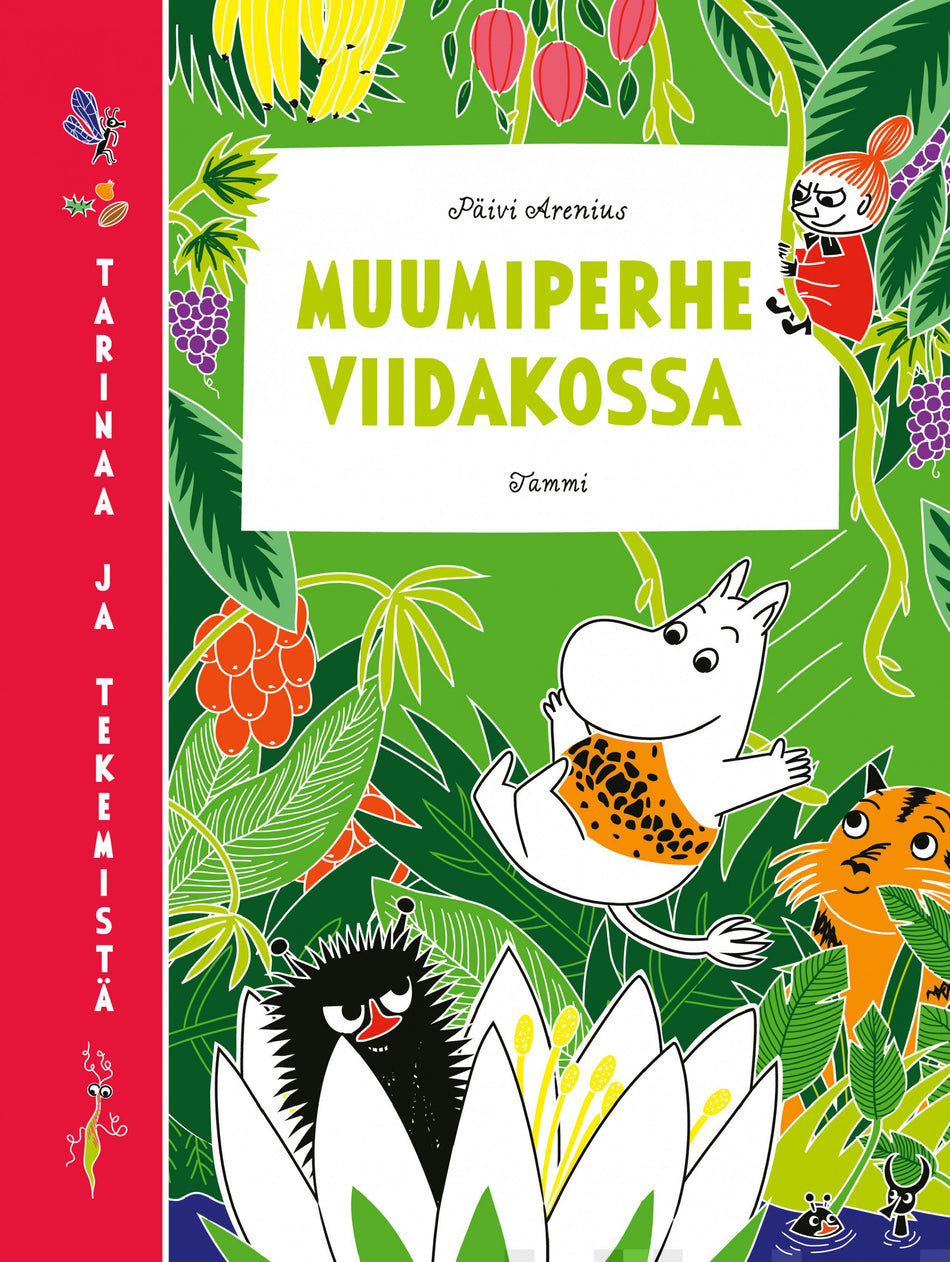 Valokuva kirjasta Päivi Arenius Muumiperhe viidakossa, kuuluu tuoteryhmään Lasten kuvakirjat.