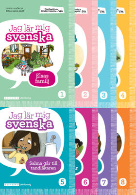 Valokuva kirjasta Camilla Hörlin Plockepinn - Jag lär mig svenska (paket) 8 titlar, kuuluu tuoteryhmään Ruots lapset nuoret ja sarjakuvat.