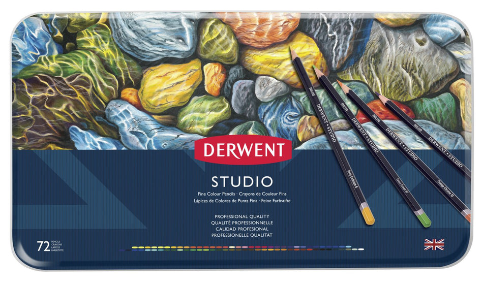 Valokuva tuotteesta Puuvärikynä 72 väriä Derwent Studio, kuuluu tuoteryhmään Taidetarvikkeet.
