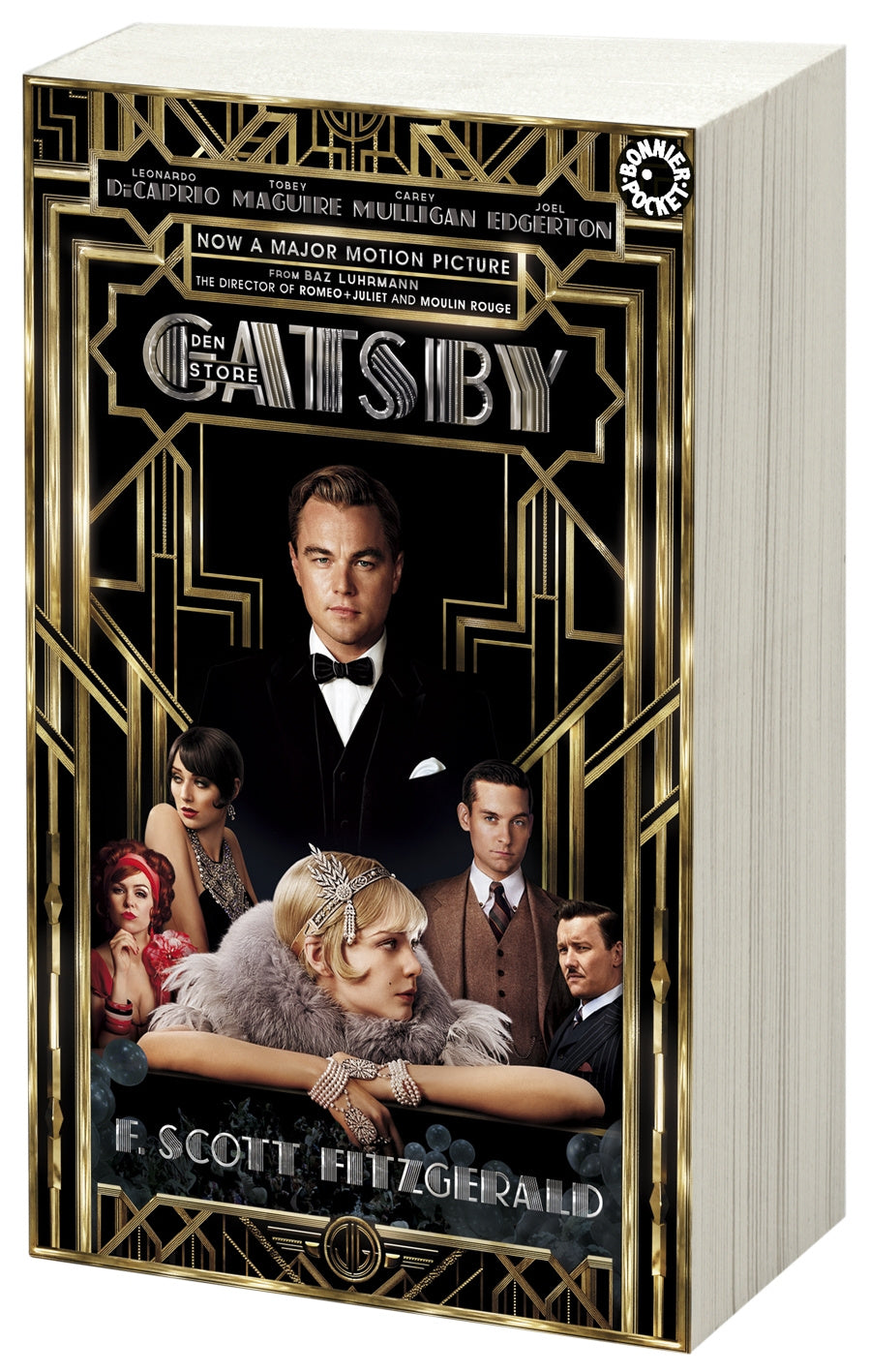 Valokuva kirjasta F. Scott Fitzgerald Den store Gatsby, kuuluu tuoteryhmään Ruots kaunokirjat.